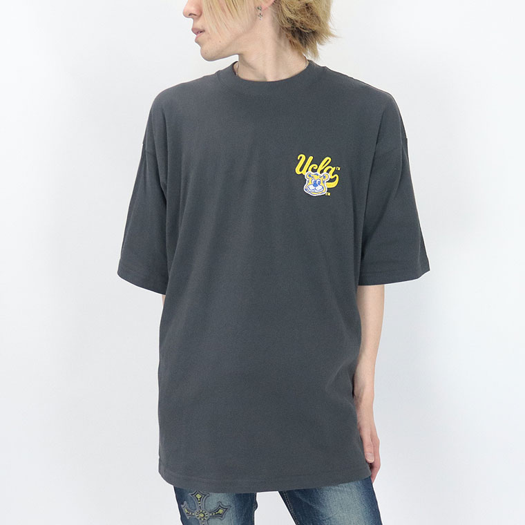 夏物セール２０%OFF【UCLA】半袖Ｔシャツ ジョー顔&ロゴ/サガラ刺繍 (アメカジ・サーフ系)