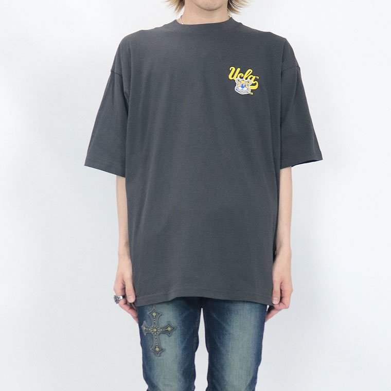 夏物セール２０%OFF【UCLA】半袖Ｔシャツ ジョー顔&ロゴ/サガラ刺繍 (アメカジ・サーフ系)