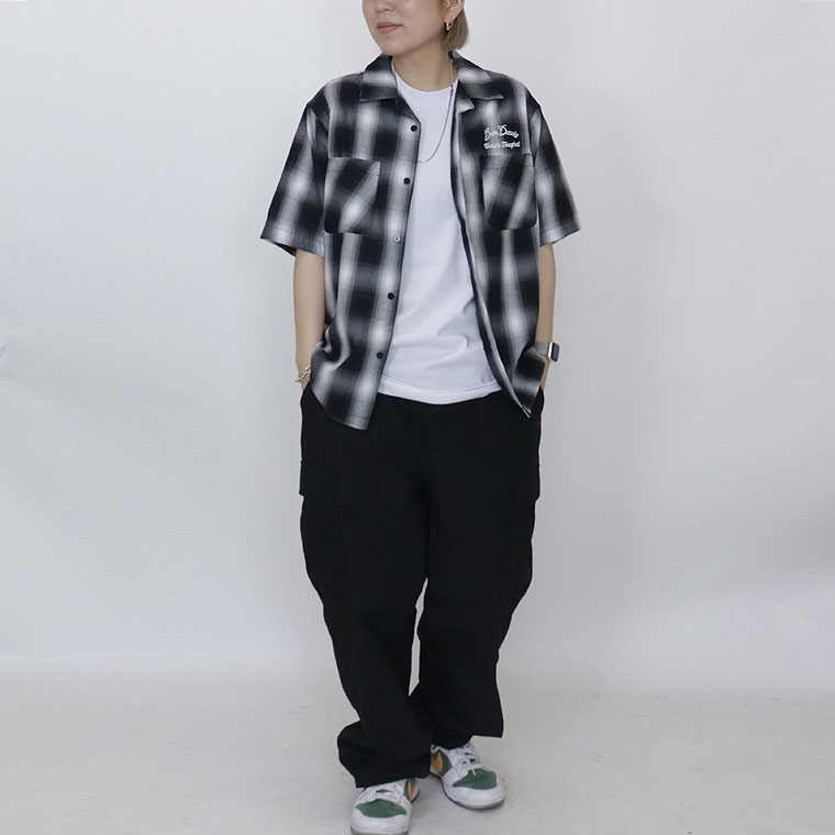 【BEN DAVIS】DRIVE EMB PLAID O/C SHIRT