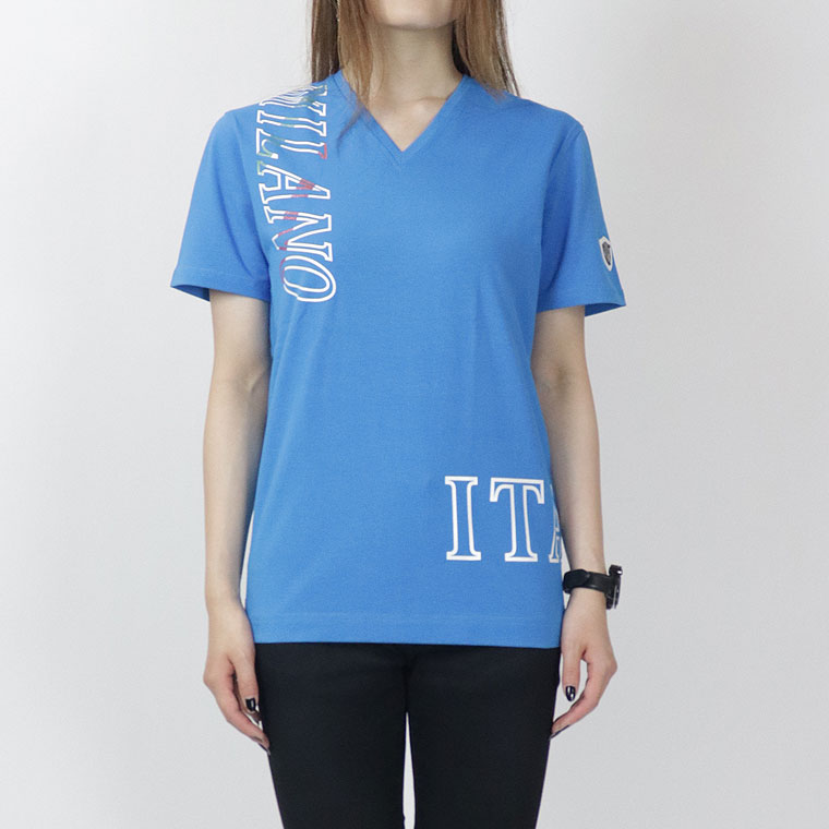ヴィオラMILANO縦ロゴ半袖Tシャツ