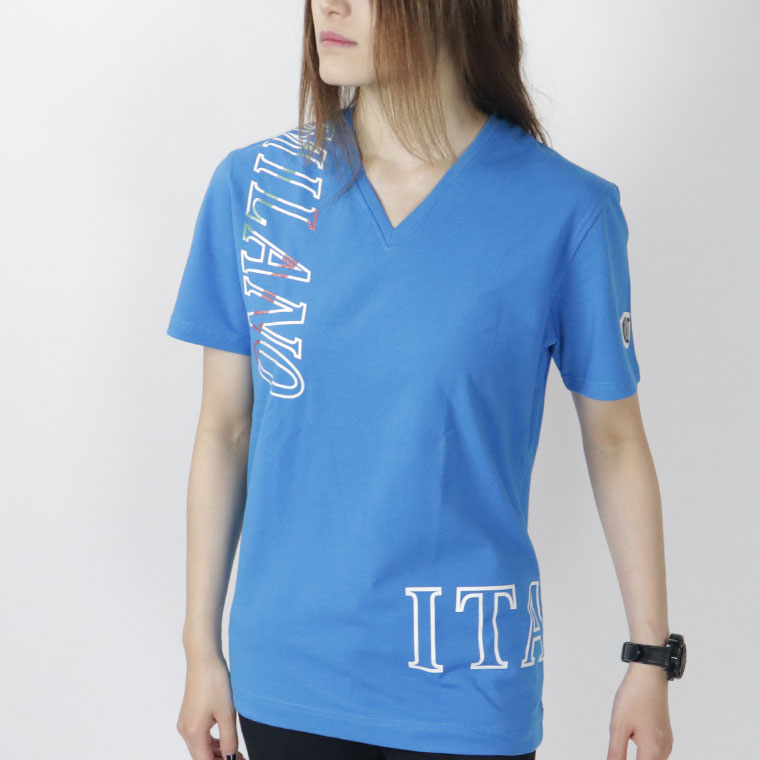 ヴィオラMILANO縦ロゴ半袖Tシャツ