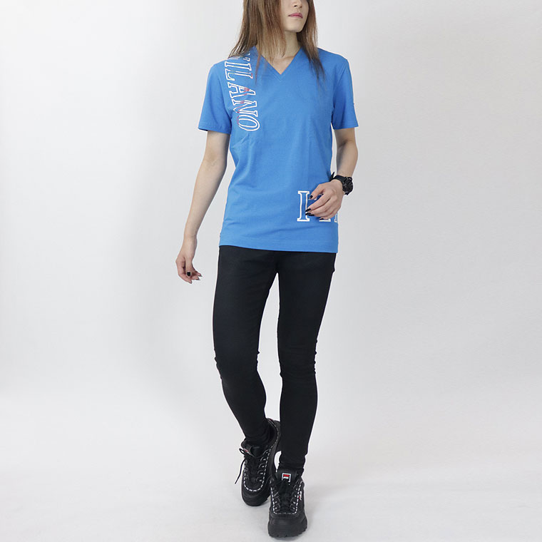 ヴィオラMILANO縦ロゴ半袖Tシャツ