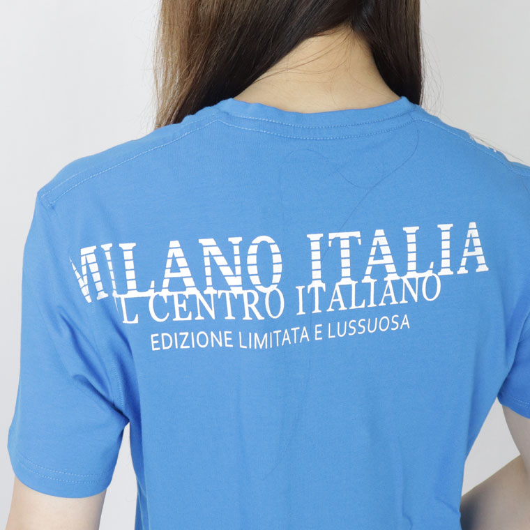 ヴィオラMILANO縦ロゴ半袖Tシャツ
