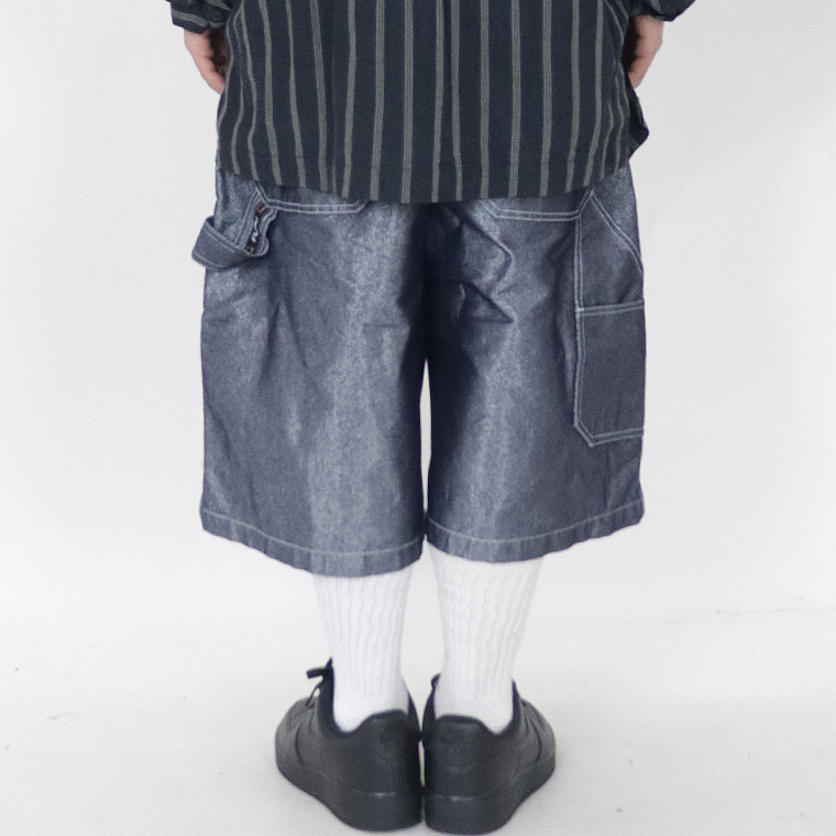 【FUBU】METALLIC DENIM SHORT PANTS