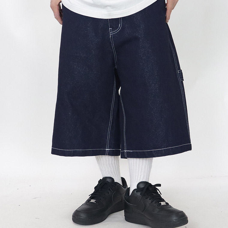 【FUBU】METALLIC DENIM SHORT PANTS