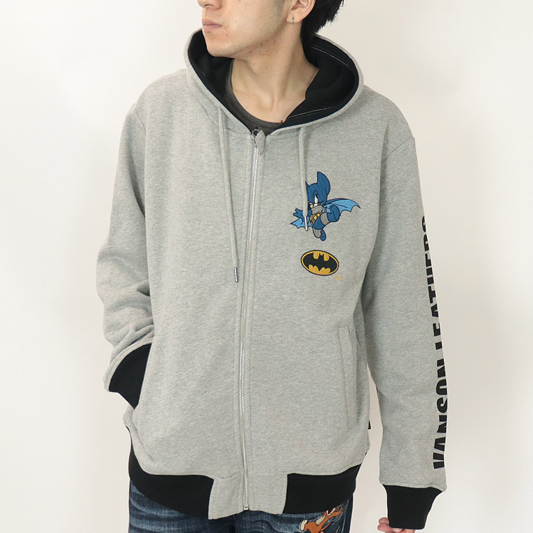 【TOM&JERRYコラボ】裏毛ZIPパーカー【バットマンコラボ】
