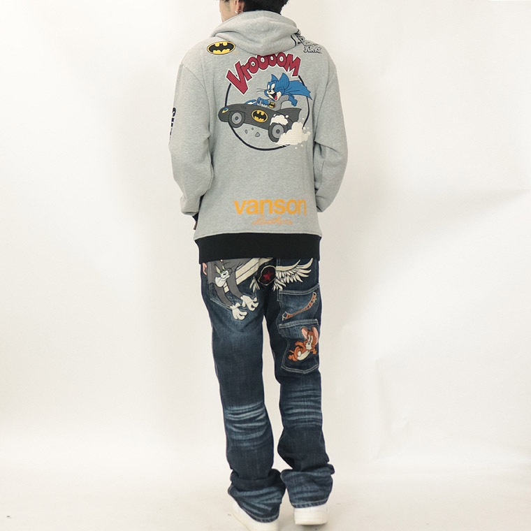 【TOM&JERRYコラボ】裏毛ZIPパーカー【バットマンコラボ】