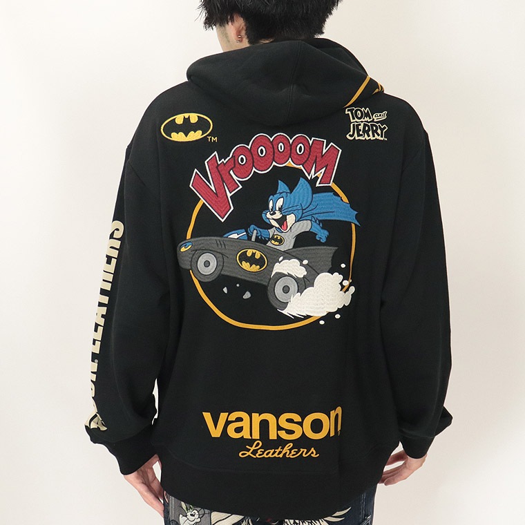 【TOM&JERRYコラボ】裏毛ZIPパーカー【バットマンコラボ】