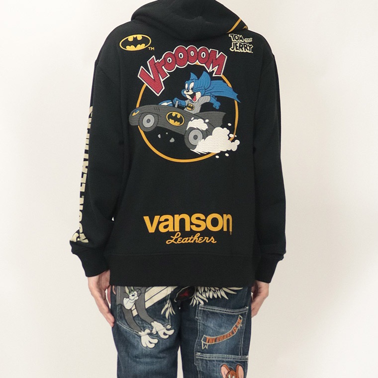 【TOM&JERRYコラボ】裏毛ZIPパーカー【バットマンコラボ】
