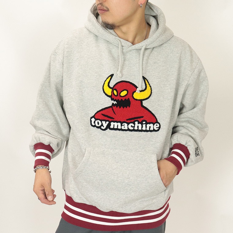 TOY MACHINE】TOYMONSTER CHENILLE EMB SWEAT PARKA | 店舗から探す,3