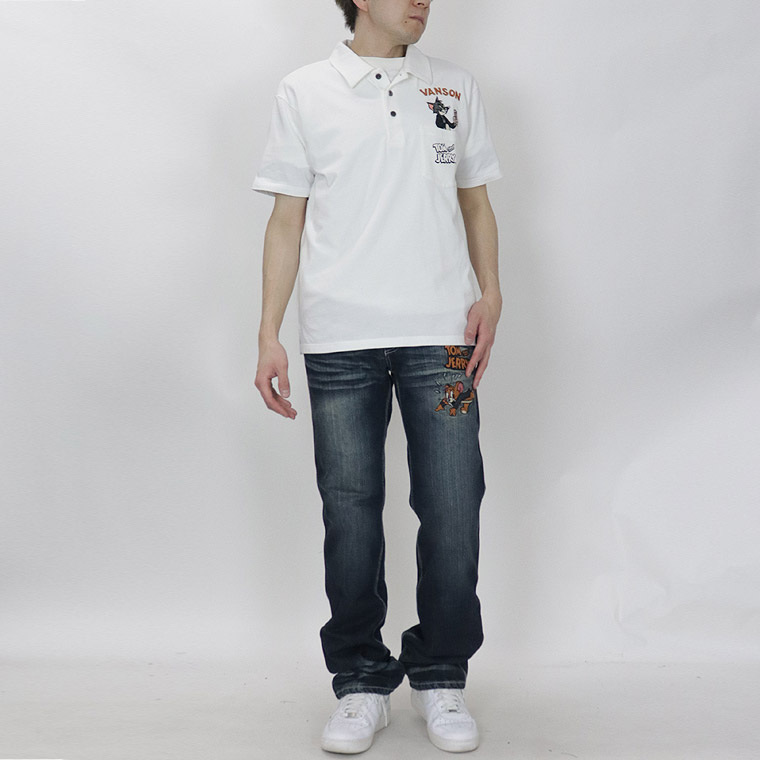 【TOM&JERRYコラボ】刺繍デニムパンツ