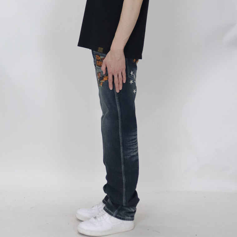 【TOM&JERRYコラボ】刺繍デニムパンツ
