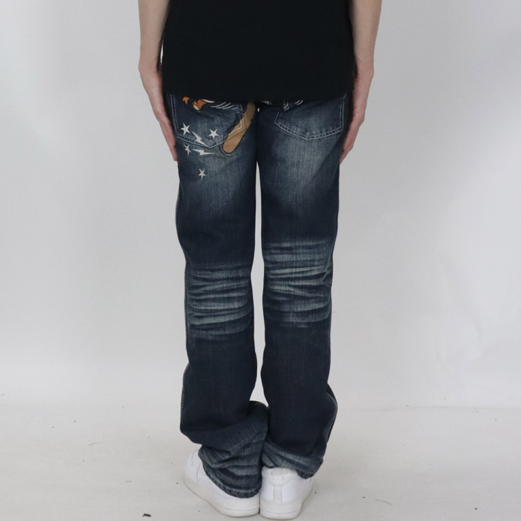 【TOM&JERRYコラボ】刺繍デニムパンツ