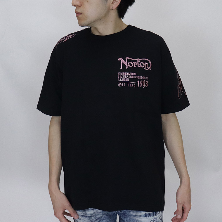 【NORTON】ピンクメタルMAX半袖Tシャツ