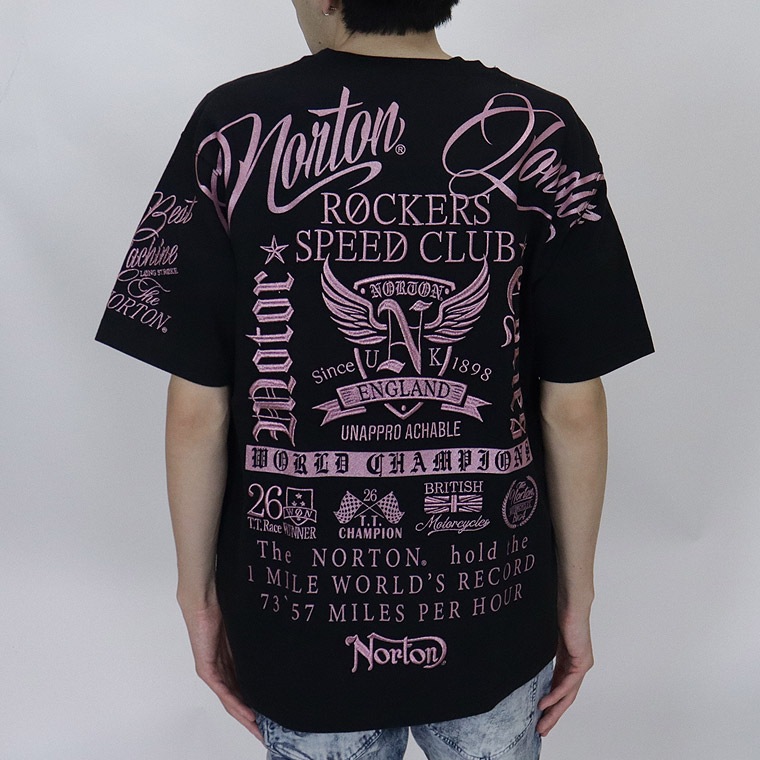 【NORTON】ピンクメタルMAX半袖Tシャツ