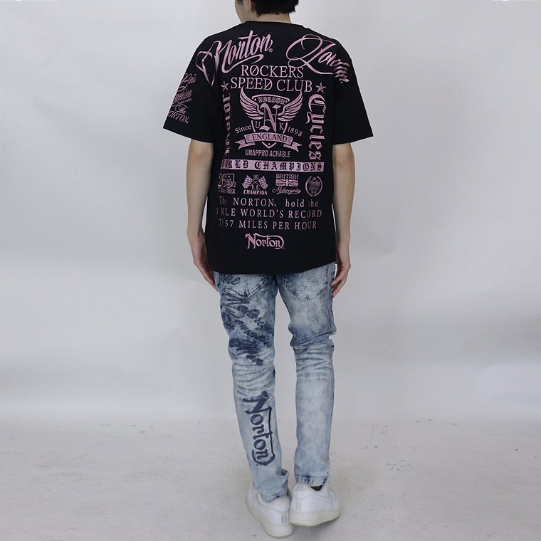 【NORTON】ピンクメタルMAX半袖Tシャツ