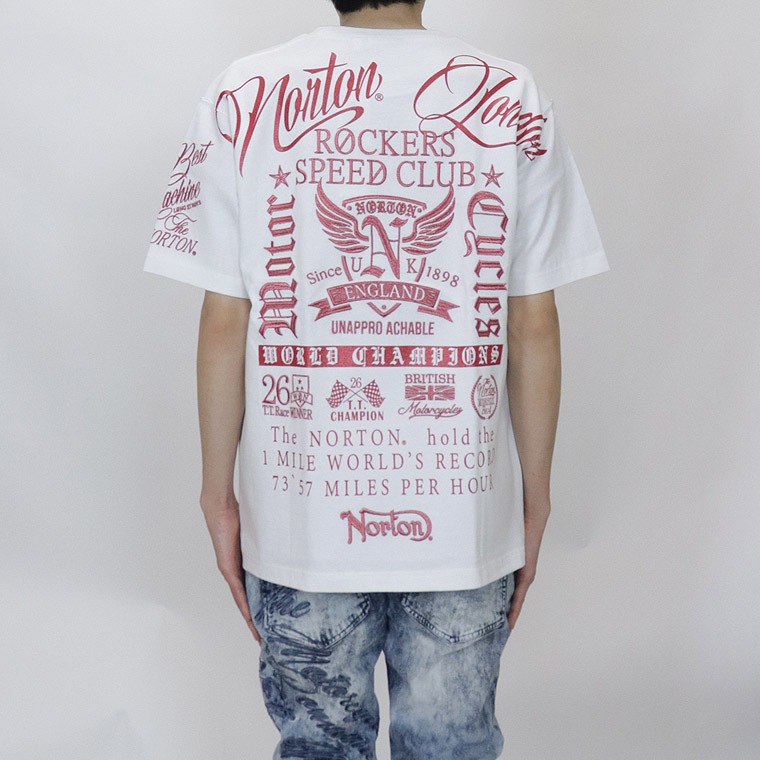 【NORTON】ピンクメタルMAX半袖Tシャツ