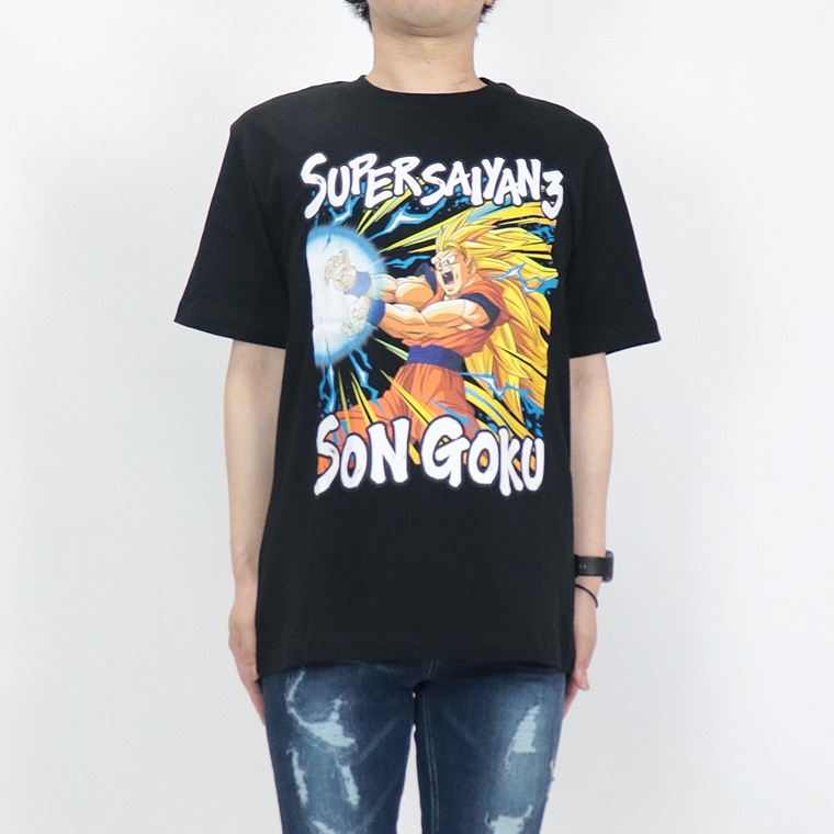 【DRAGONBALL】悟空スーパーサイヤ人3 かめはめ波Tシャツ