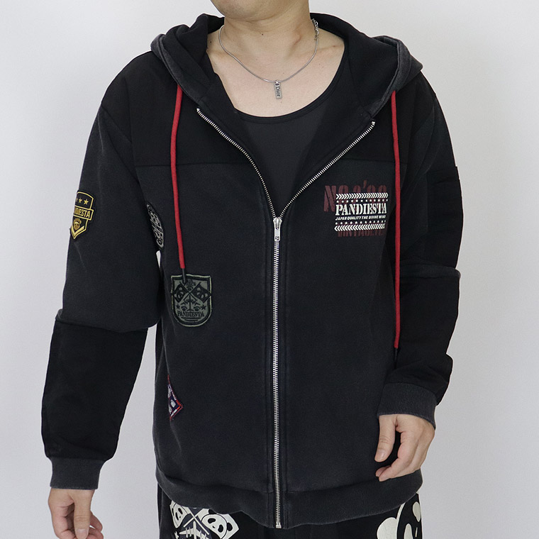 【PANDIESTA】エアフォースパンダ切替ZIPパーカー【セットアップ可能】