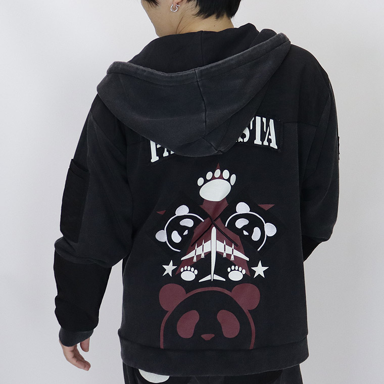 【PANDIESTA】エアフォースパンダ切替ZIPパーカー【セットアップ可能】