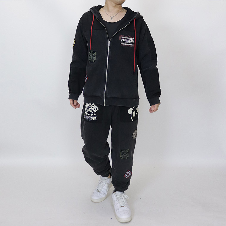 【PANDIESTA】エアフォースパンダ切替ZIPパーカー【セットアップ可能】