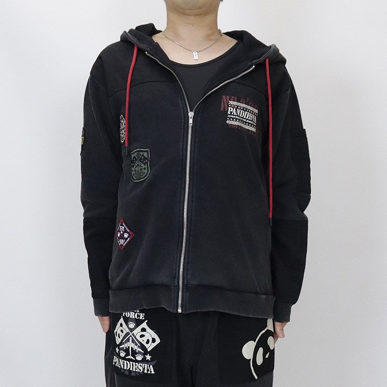 【PANDIESTA】エアフォースパンダ切替ZIPパーカー【セットアップ可能】