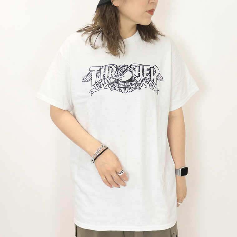 【THRASHER×ANTIHERO】MAG BANNER S/STEE