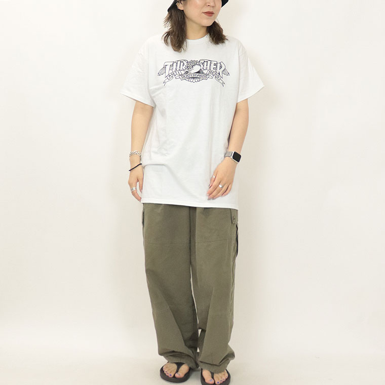 【THRASHER×ANTIHERO】MAG BANNER S/STEE