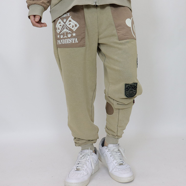 【PANDIESTA】エアフォースパンダ切替スウェットパンツ【セットアップ可能】