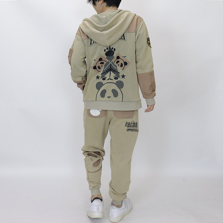 【PANDIESTA】エアフォースパンダ切替スウェットパンツ【セットアップ可能】