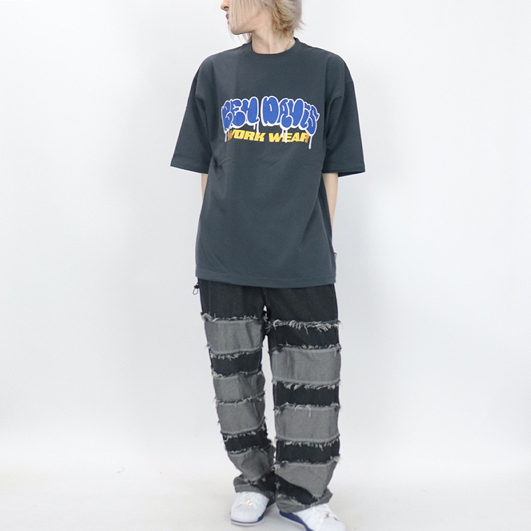 夏物新作【BEN DAVIS(ベンデイビス)】ロゴワッペン刺繍/半袖スウェットＴシャツ (ペアルック・アメカジ系)