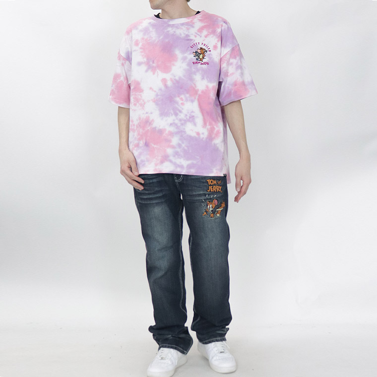 【TOM&JERRYコラボ】BIGシルエット天竺半袖Tシャツ