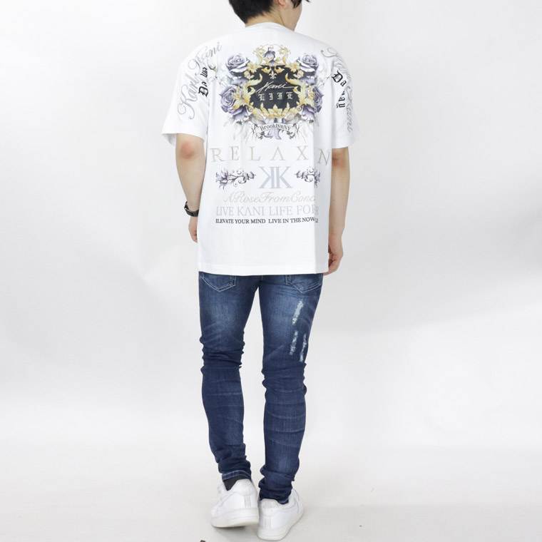 【Karl Kani】バロックローズ刺繍半袖Tシャツ