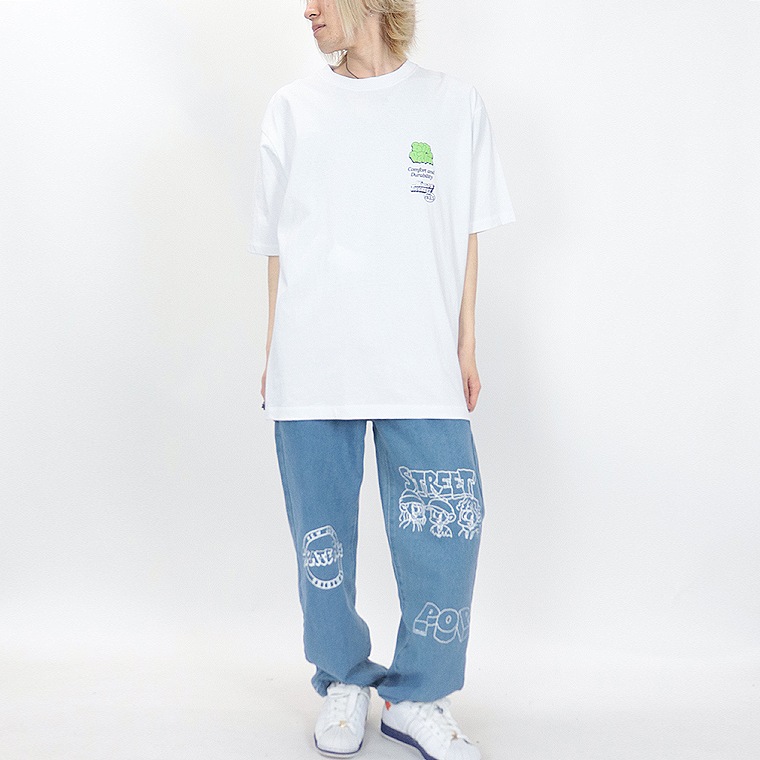 夏物SALE【BEN DAVIS(ベンデイビス)】発泡グラフィックプリント/半袖Ｔシャツ (ペアルック・アメカジ系)