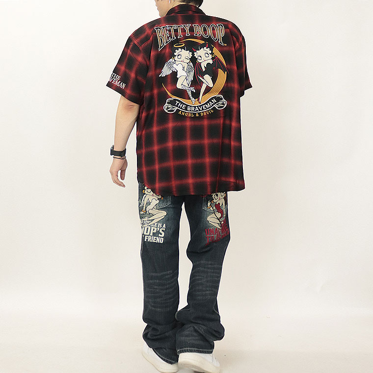 【BETTYコラボ】半袖チェックシャツ