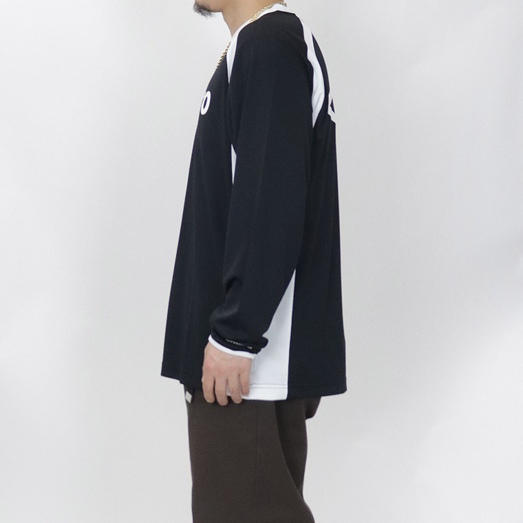 【UMBRO】ハニカムメッシュVネック長袖Tシャツ