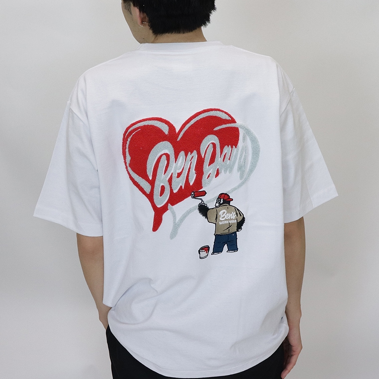【BEN DAVIS】HEART CHENILLE TEE