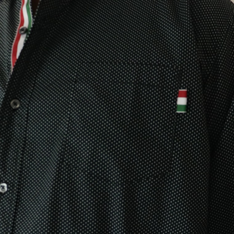 国産ドット柄シャツ【キングサイズ】