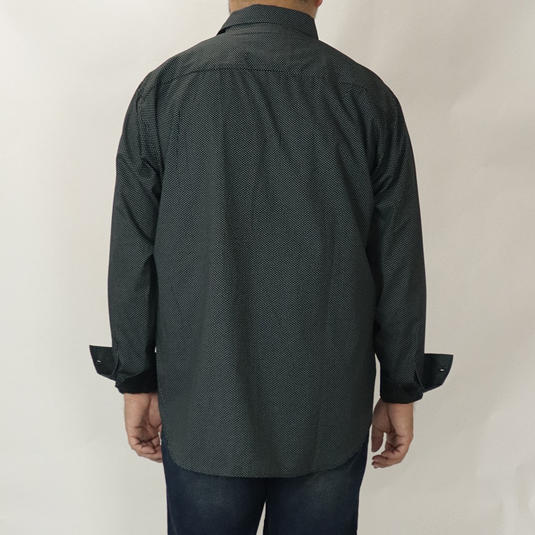 国産ドット柄シャツ【キングサイズ】