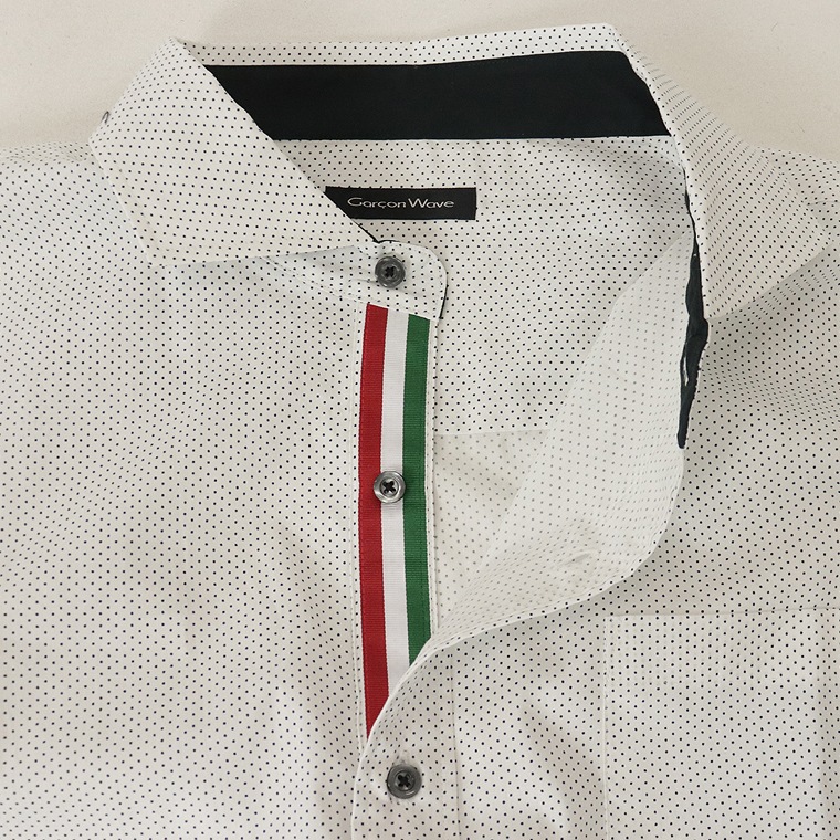 国産ドット柄シャツ【キングサイズ】