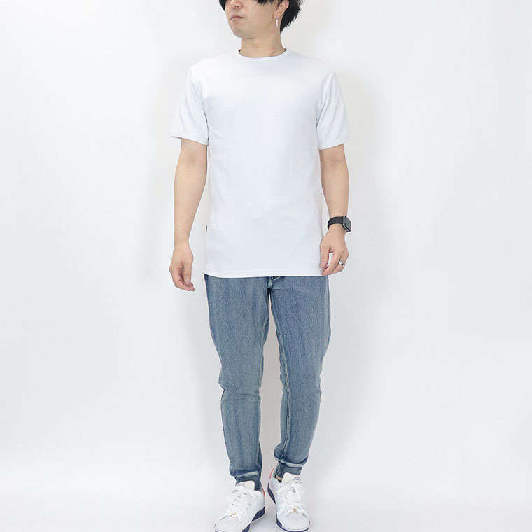 カットデニムリブジョガーパンツ