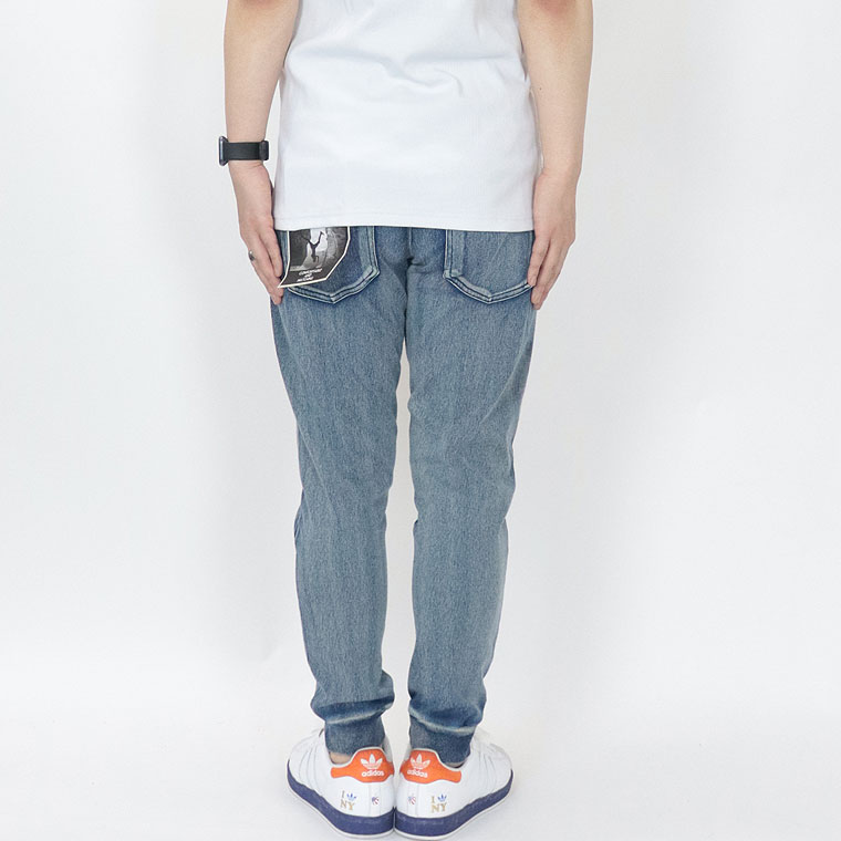 カットデニムリブジョガーパンツ