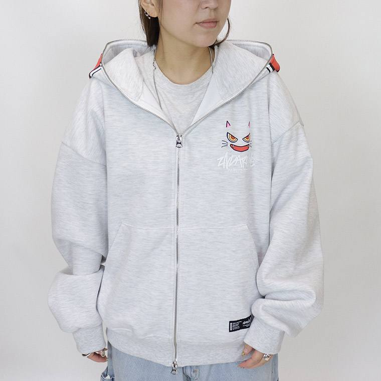 【2ND ARCHIVE】キャットフェイスZIPパーカー