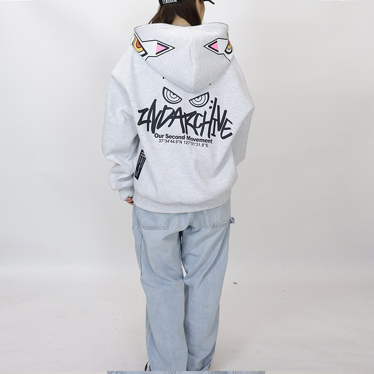 【2ND ARCHIVE】キャットフェイスZIPパーカー