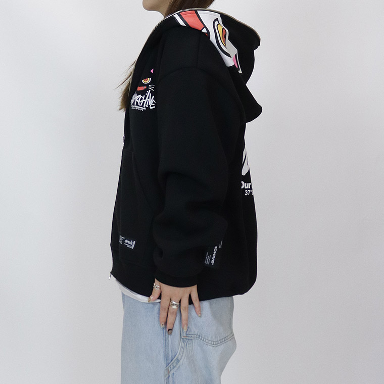 【2ND ARCHIVE】キャットフェイスZIPパーカー