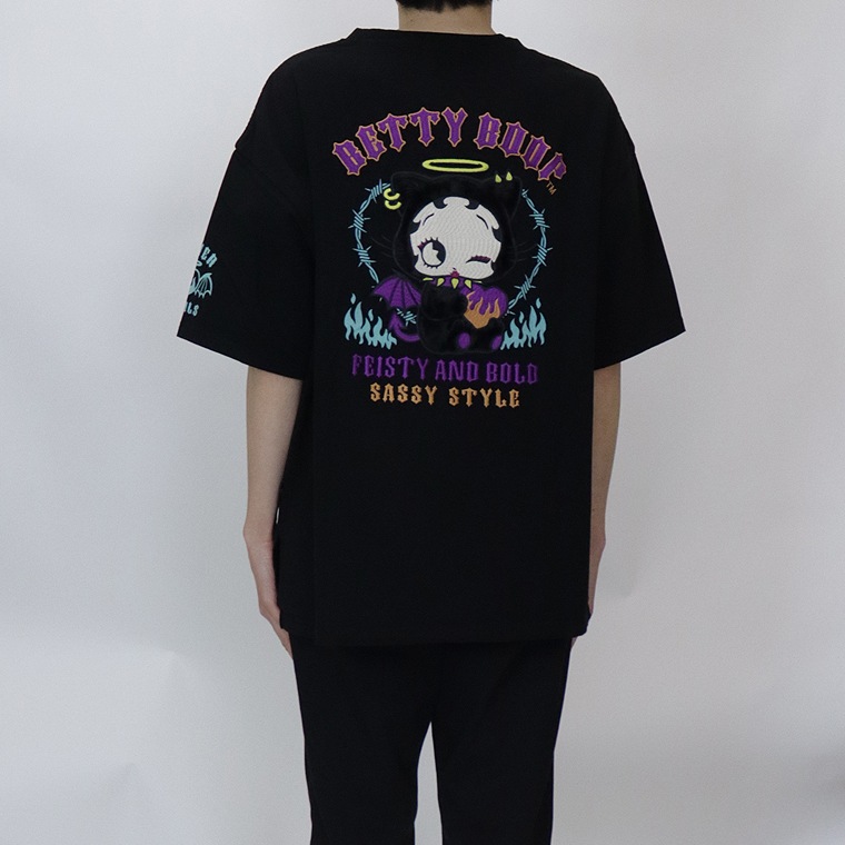 【BETTYコラボ】BIG半袖Tシャツ 天使と悪魔
