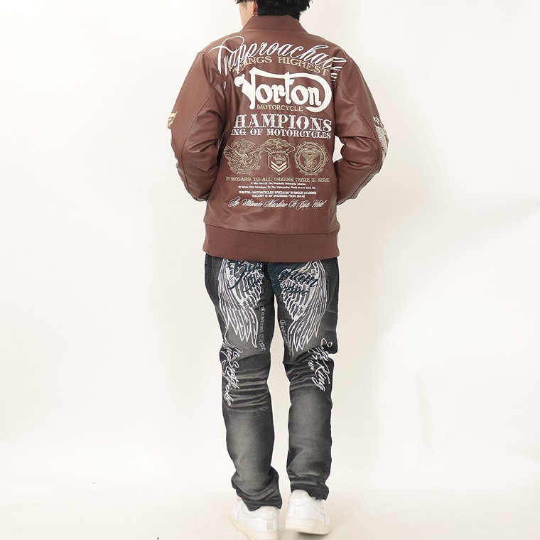 NORTON】MAXデザイン 襟スタンドリブPU中綿ジャケット | 店舗から探す