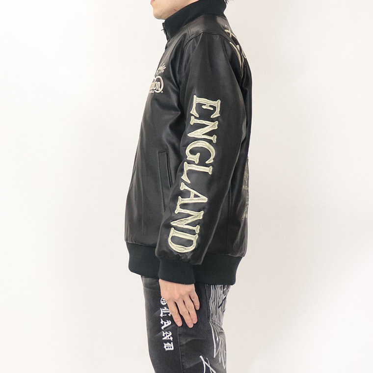 【NORTON】MAXデザイン 襟スタンドリブPU中綿ジャケット