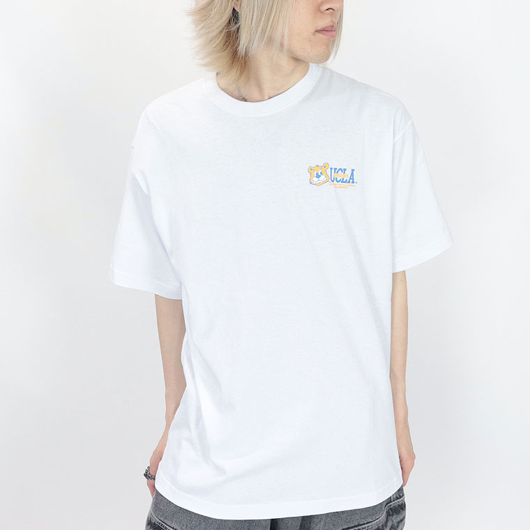 夏物セール30%OFF【UCLA】３連ジョー顔&ロゴ/プリント半袖Tシャツ(アメカジ・サーフ系)