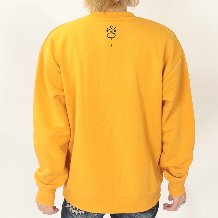 冬物売り尽くし35%OFF【ドラえもん/ジャイアン】ジャイアン ポケット付き/裏起毛長袖トレーナー (ペアルック・アメカジ系)